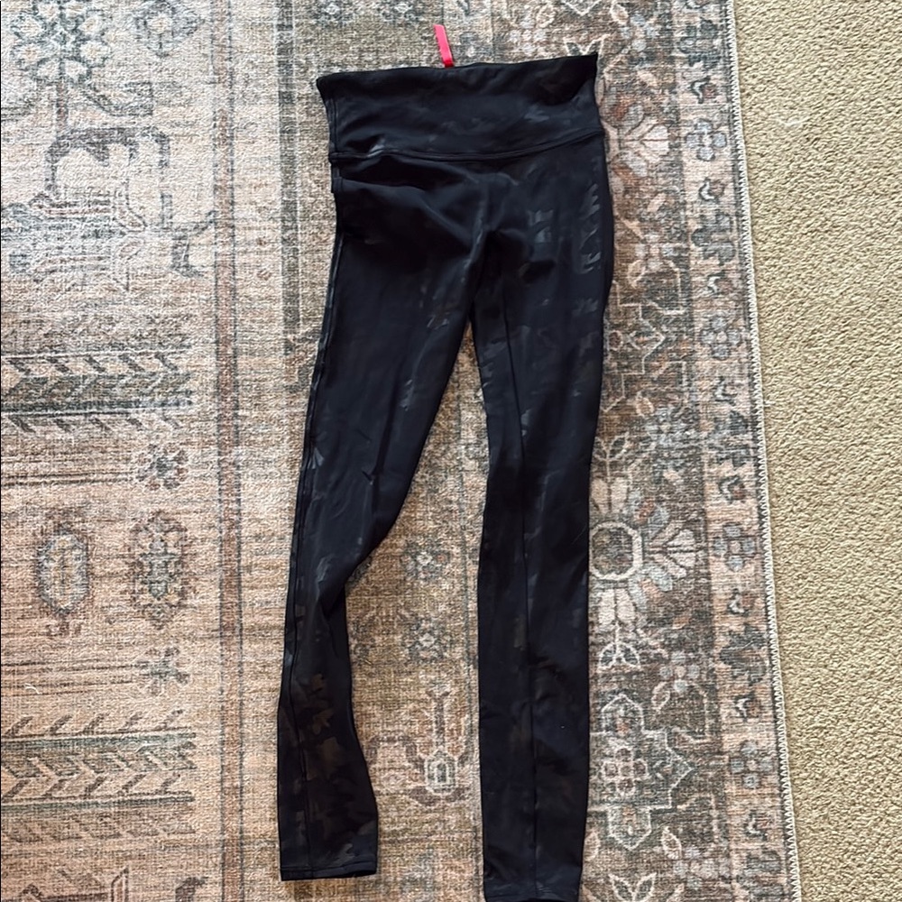 SPANX Black Leggings army print